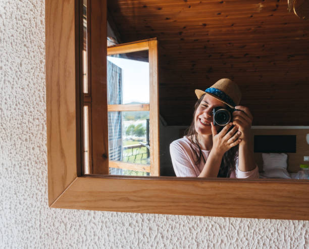 istock Self portrait in the mirror 1136442858