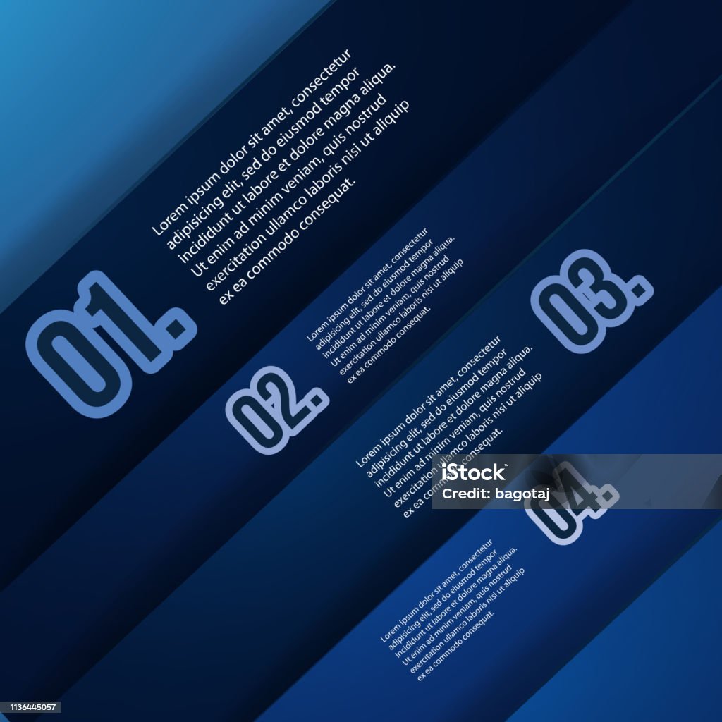 Number List Layout Feature Picture Design Template Layout With Numbered Item List Stock Illustration ...
