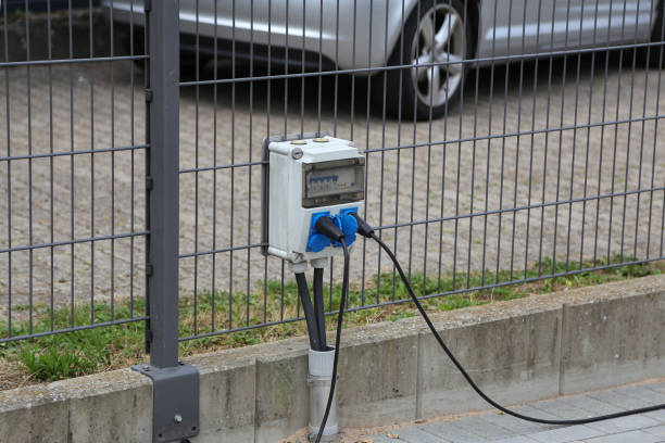 istock Electricity charging station for electric vehicles 1136446030