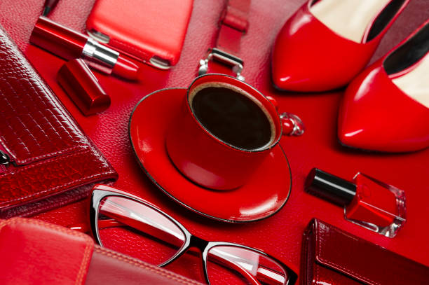 istock Woman accessories and coffee 1136447213