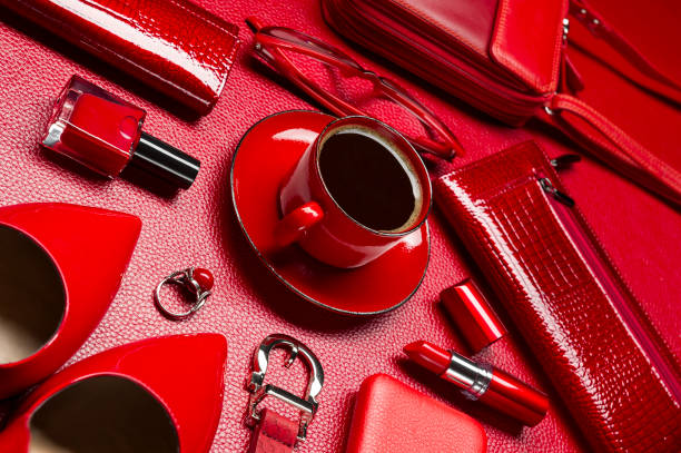 istock Woman red accessories 1136447222