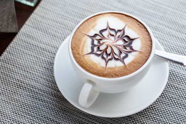 istock Close shots, hot coffee in a white cup 1136448504