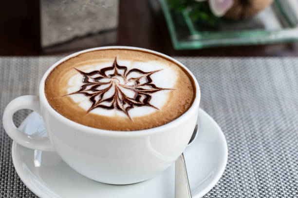 istock Close shots, hot coffee in a white cup 1136448506
