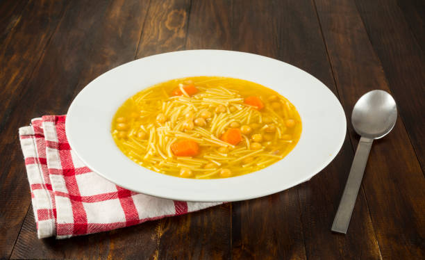 istock Chickpeas with noodles soup 1136457688