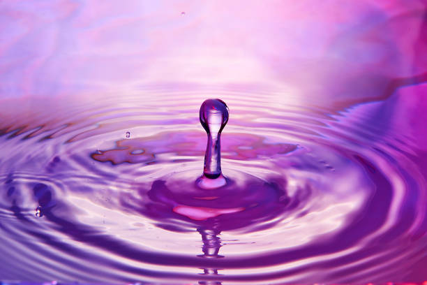 istock close up of drop in water making different splashes 1136462397
