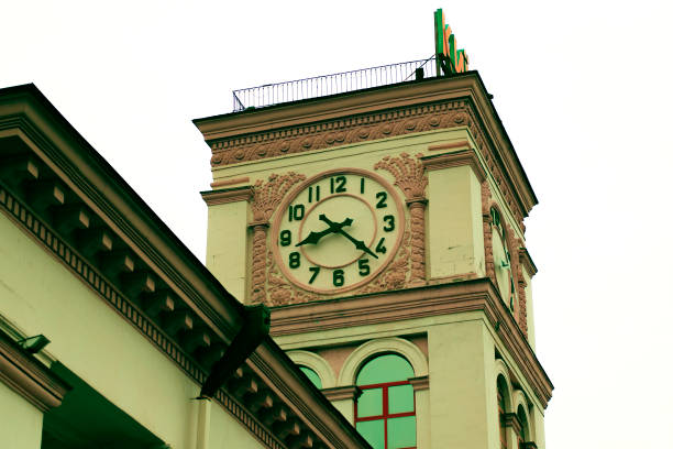 istock big mechanical clock of Kiev station 1136465907