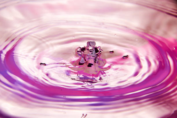 istock close up of drop in water making different splashes 1136465932