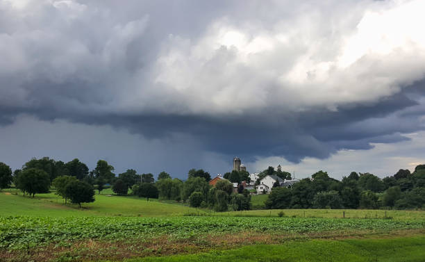 istock Storm clouds over a farm, in Lancaster County, Pennsylvania 1136467284