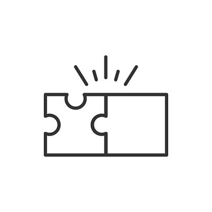 Ilustración de Puzzle Icono Compatible En Estilo Plano Ilustración De Vector De Acuerdo De Jigsaw Sobre Fondo Blanco Aislado Concepto De Negocio De Solución De Cooperación y más Vectores Libres de Derechos