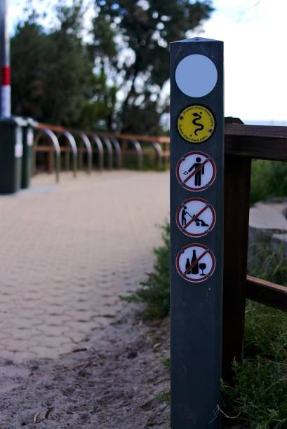 istock Public Park Guidance Signage 1136491253