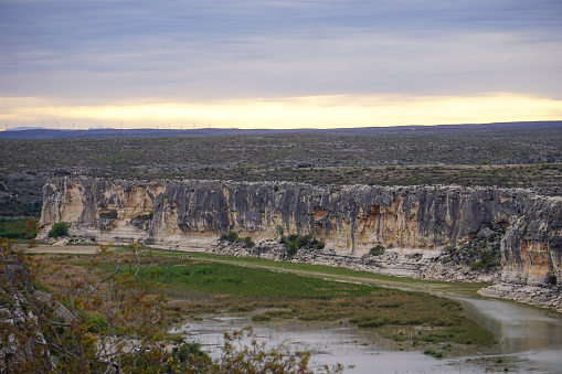 The Pecos River landscape scenery is phenomenal.  Rock formations, wild desert flowers, cloudy skys and water combination is a wonder to behold.