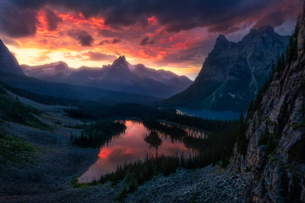 istock Lake Ohara Sunset, Yoho National Park, Alberta, Canada 1136500444