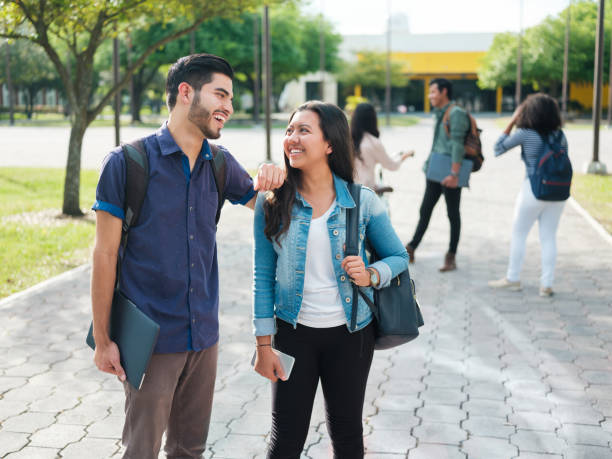 istock Young college friends smiling 1136501738