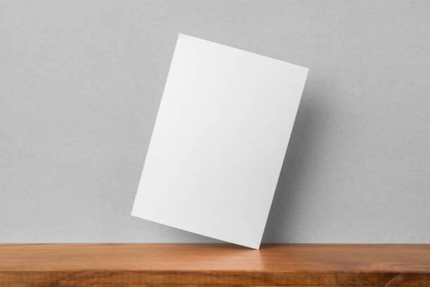 istock front view of A4 paper on bookshelf and grey wall 1136507678