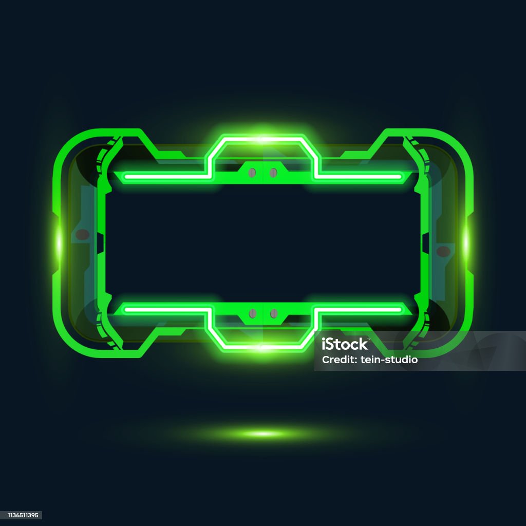 Tech Rectangle Design Rectangle Technology Banner Design Stock Illustration - Download Image ...