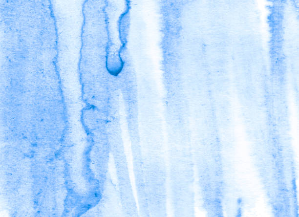 istock Light blue pastel watercolor frame with torn strokes and stripes. Abstract background for design, layouts and patterns. 1136512286