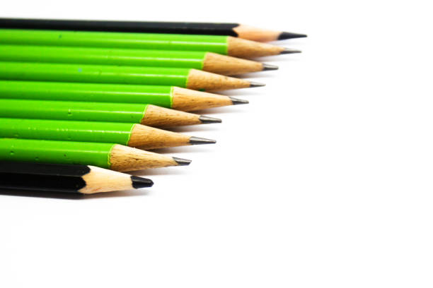 istock Color pencils isolated on white background.Close up. 1136513582