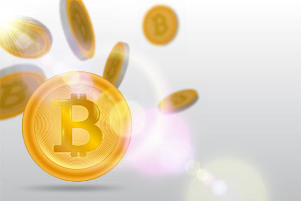 istock Bitcoin crypto currency golden coin vector poster isolated on white. Mining advertisement, virtual payment symbol, internet money or progresive modern financial concept. Digital income illustration. 1136515257