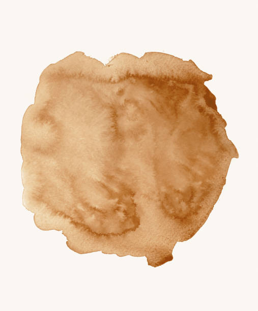 Brown watercolor spot