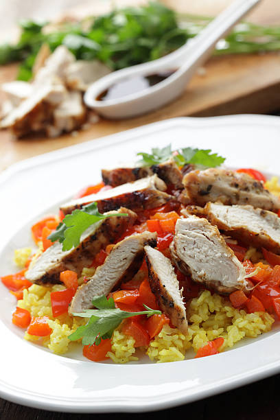 istock Couscous with chicken breasts and vegetables 113651963