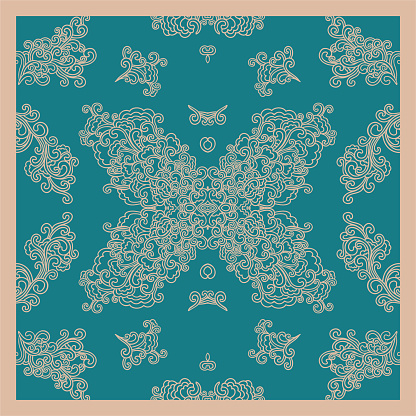 Basic Textile Pattern Design Square Square Pattern Design Bandana Print Textile Design Fabric Swirls ...