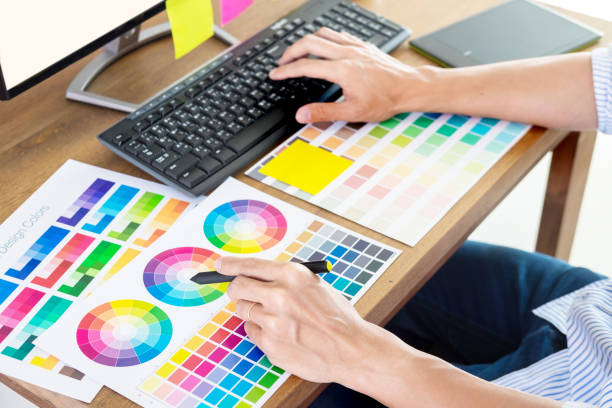 istock Midsection Of Design Professional Working On Desk 1136532392