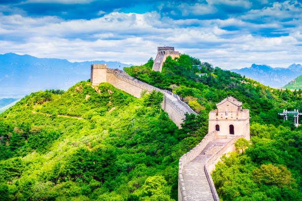 The Great Wall of China The Great Wall of China. Badaling Section of the Great Wall, located in Beijing, China. badaling stock pictures, royalty-free photos & images