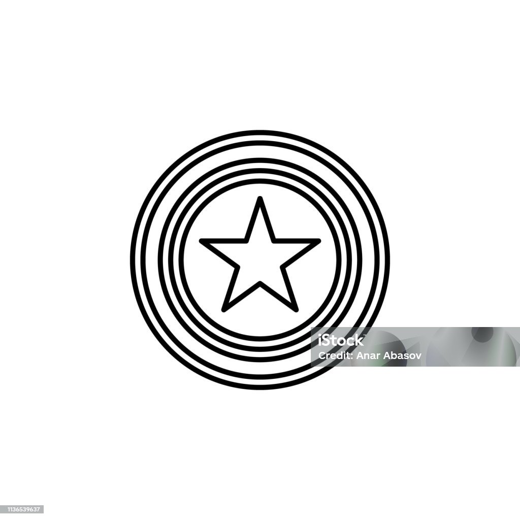 star medal icon. Element of award sign for mobile concept and web apps illustration. Thin line icon for website design and development, app development. Premium icon star medal icon. Element of award sign for mobile concept and web apps illustration. Thin line icon for website design and development, app development. Premium icon on white background Athlete stock vector