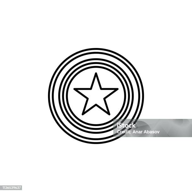 Star Medal Icon Element Of Award Sign For Mobile Concept And Web Apps Illustration Thin Line Icon For Website Design And Development App Development Premium Icon Stock Illustration - Download Image Now