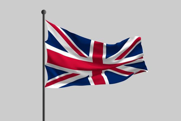istock Waving flag of United Kingdom. 3D rendering 1136539821
