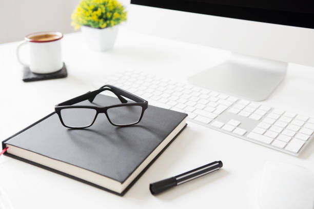 istock Place of work. Office desk 1136541158