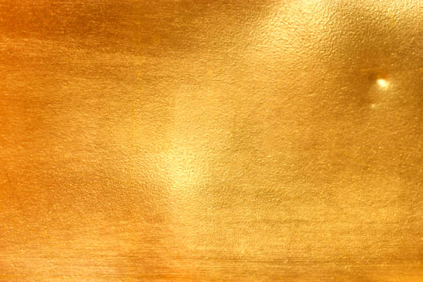 istock Shiny yellow leaf gold metall 1136541649