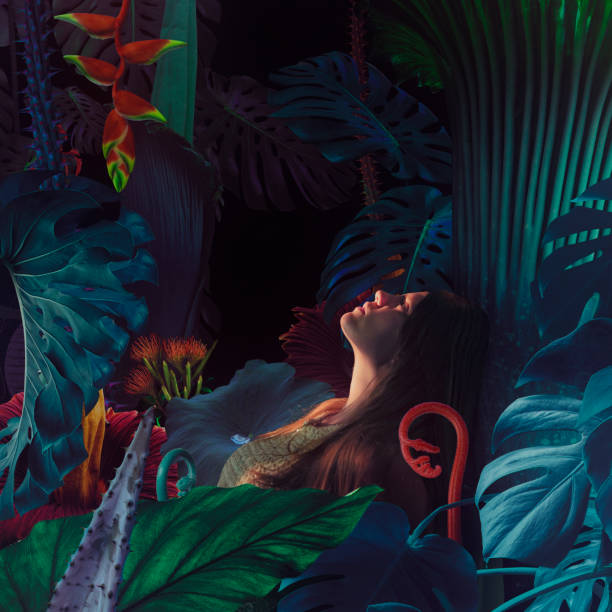 istock Surreal jungle portrait 1136546252