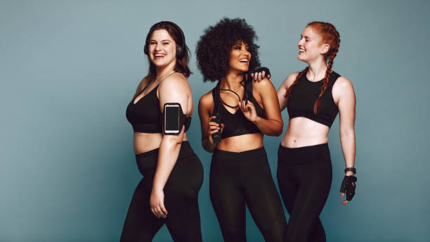 istock Diverse group women in sportswear after workout 1136546419