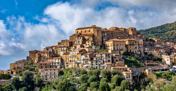 istock Pisciotta village, from Cilento Coast, Italy 1136547779