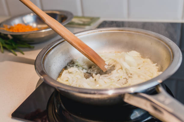 istock Stage of cooking bolognese sauce - home cooking 1136549821