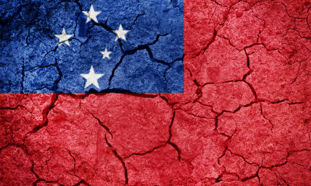 istock Independent State of Samoa flag 1136553467