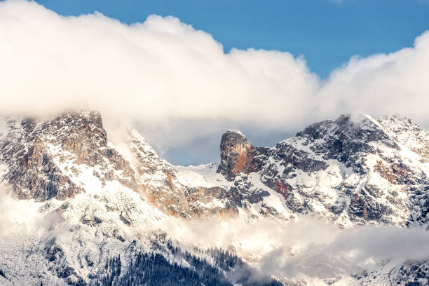 istock Snow mountains in the european Alps 1136554056