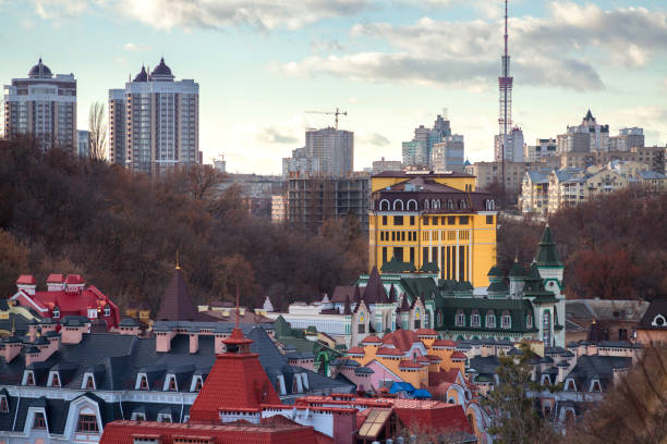 istock Vozdvizhenka elite district in Kiev, Ukraine 1136555659