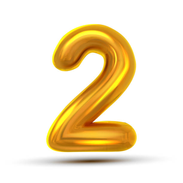 istock 2 Two Number Vector. Golden Yellow Metal Letter Figure. Digit 3. Numeric Character. Alphabet Typography Design Element. Party Foil Symbol. Numeral Bright Metallic 3D Realistic Illustration 1136559150