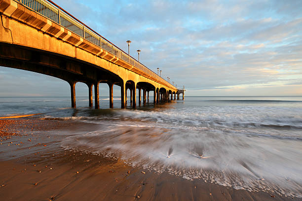 Boscombe Pier from beach  boscombe photos stock pictures, royalty-free photos & images