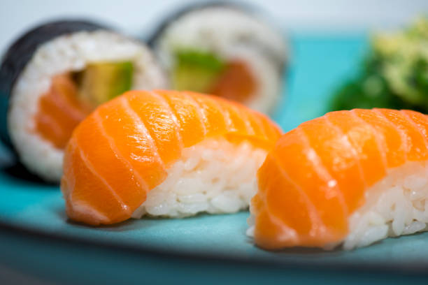istock Close up of sashimi sushi set 1136561993