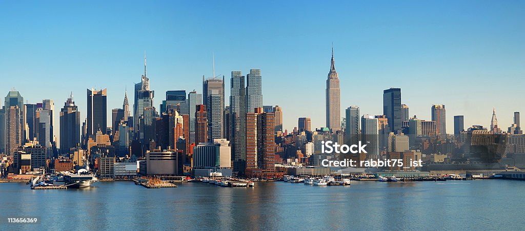 Panorama de la ciudad de Nueva York en Manhattan - Foto de stock de Ciudad de Nueva York libre de derechos