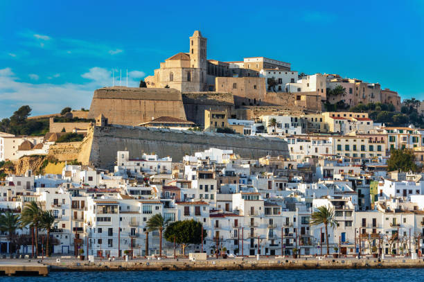 Ibiza Town stock photo