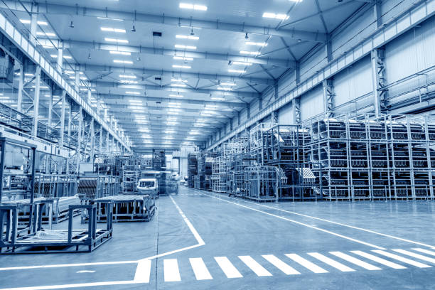 istock Automobile factory production workshop 1136570869