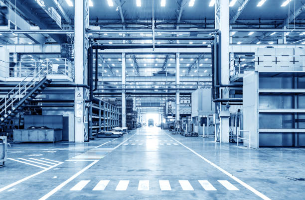 istock Automobile factory production workshop 1136571263