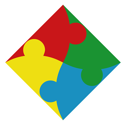 Autism Awareness Puzzle Pieces Image Stock Illustration - Download
