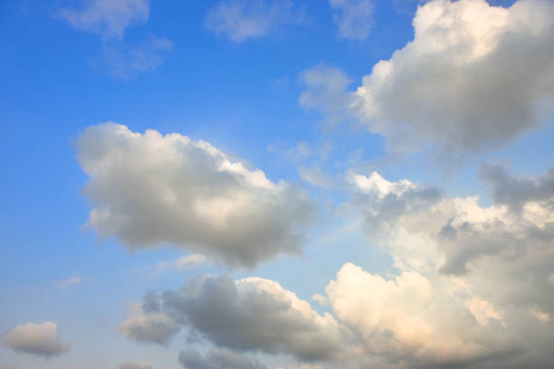 istock Beautiful blue sky with white clouds in the afternoon. 1136578295