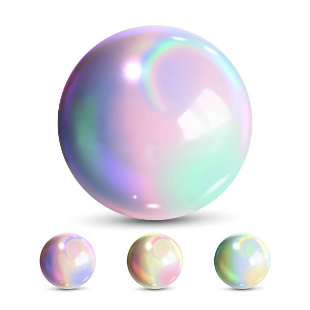istock Sphere Ball Vector. Orb Shining. Magic Globe. Fluid Element. Jeweler Perl. Shine Glowing Metal Or Plastic Abstract Circle. Holographic, Gradient. 3D Realistic Illustration 1136578309