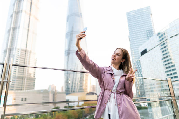 istock Selfie for my friends from Shanghai 1136580522